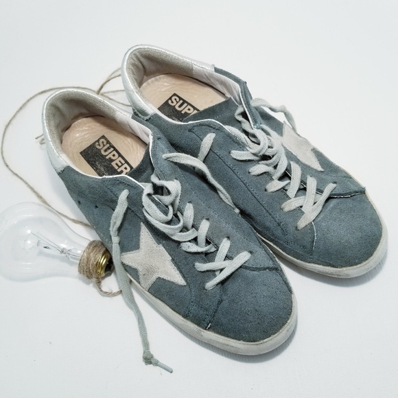 Golden Goose Shoes - Golden Goose Superstar Jade Suede Sneakers 38 / 8